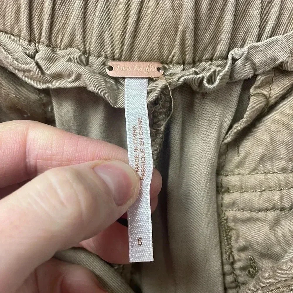 Free People Tan‎ Cargo pants 6